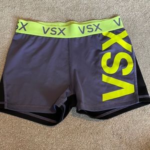 VSX Women's Gray and Black Shorts